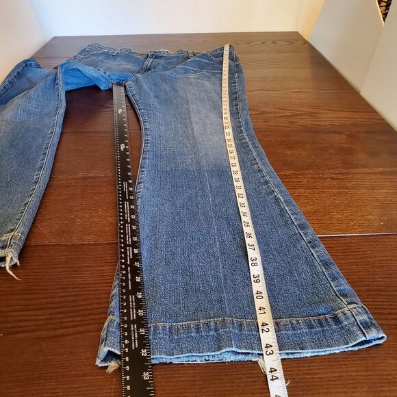 Vtg Mossimo Denim Long & Slender Women's Size 18 Wide-Leg‎ Bootcut High-Waist - Picture 14 of 16